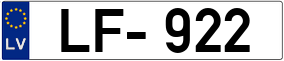 Truck License Plate
